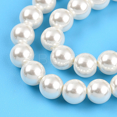 Baking Paint Pearlized Glass Pearl Bead Strands HY-N002-5mm-A11-1