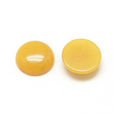 Natural White Jade Cabochons G-R416-8mm-06-1