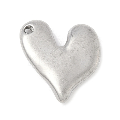 304 Stainless Steel Heart Pendants STAS-R162-01P-03-1