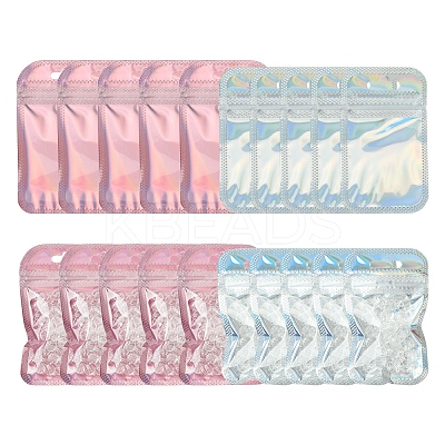 40Pcs 2 Colors PP Resealable Bags OPP-FS0001-09-1
