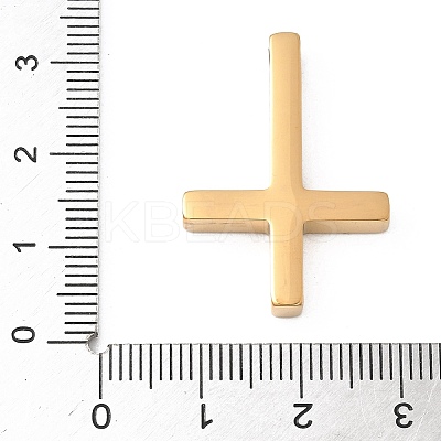 304 Stainless Steel Saint Peter's Cross Pendants STAS-K311-10E-G-1