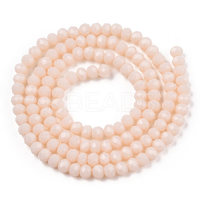 Opaque Solid Color Glass Beads Strands EGLA-A034-P4mm-D17-1
