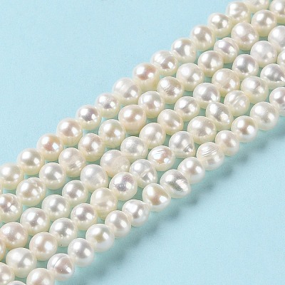 Natural Cultured Freshwater Pearl Beads Strands PEAR-E018-56-1