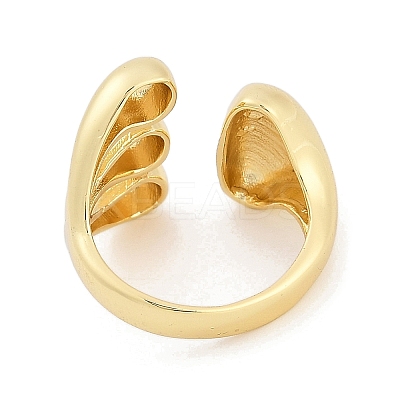 Brass Cuff Rings RJEW-U030-02G-04-1