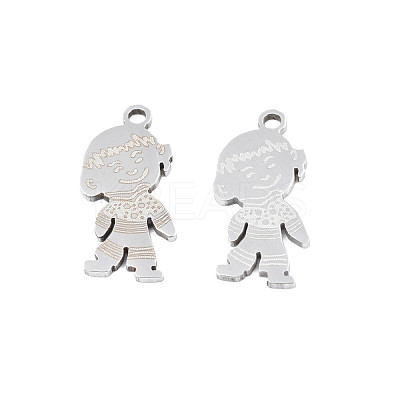Non-Tarnish 201 Stainless Steel Pendants STAS-N091-142P-1