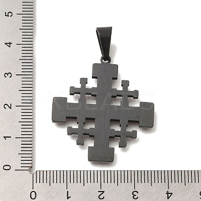 304 Stainless Steel Enamel Pendants STAS-C105-10EB-1