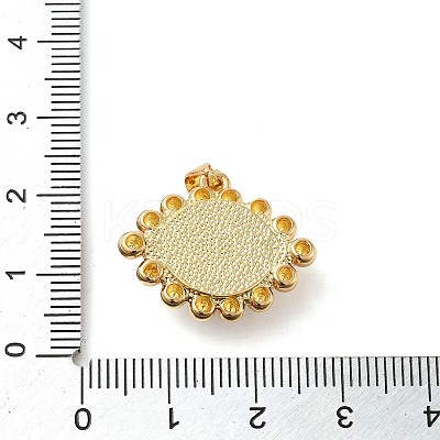 Real 18K Gold Plated Brass Pendants KK-A198-06G-1