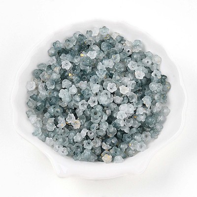 Frosted Transparent Acrylic Beads X-OACR-N137-72L-1