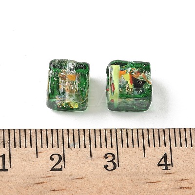 Baking Paint Handmade Gold Sand Lampwork Beads LAMP-P072-01A-06-1
