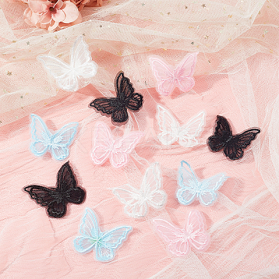 30pcs Handmade Organza Woven Costume Accessories DIY-GF0005-35A-1