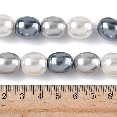 Electroplated Shell Pearl Beads Strands BSHE-Z010-01A-1