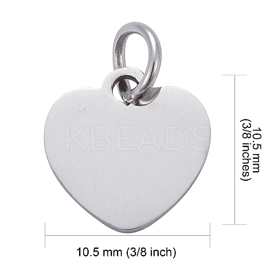 Tarnish Resistant 201 Stainless Steel Stamping Blank Tag Charms STAS-S105-T617-1-1