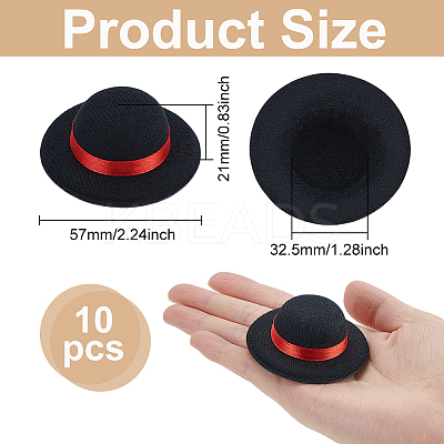 Eva & Cloth Craft Doll Hat DIY-WH0591-087B-1