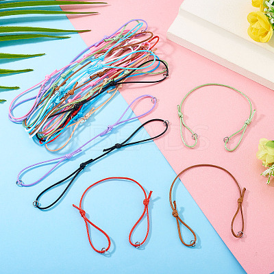 30Pcs 10 Colors Nylon Thread Cord Bracelets Making BJEW-TAC0040-1