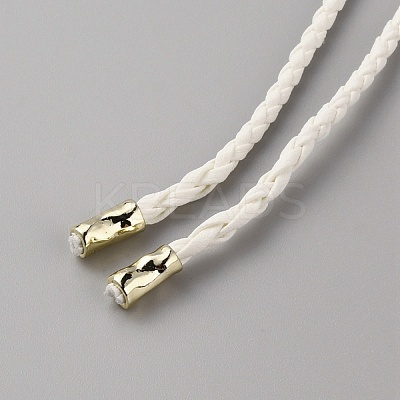 Imitation Leather Braided Chain Belt AJEW-WH0314-199A-1