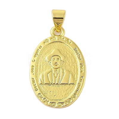 Rack Plating Brass Pendants KK-S380-42B-G-1