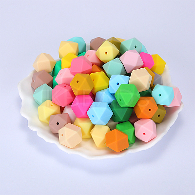 Hexagonal Silicone Beads SI-JX0020A-57-1