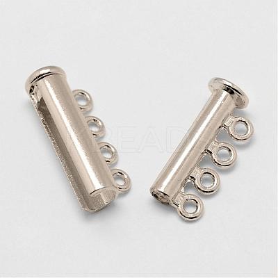 Alloy Magnetic Slide Lock Clasps PALLOY-P103-03P-1