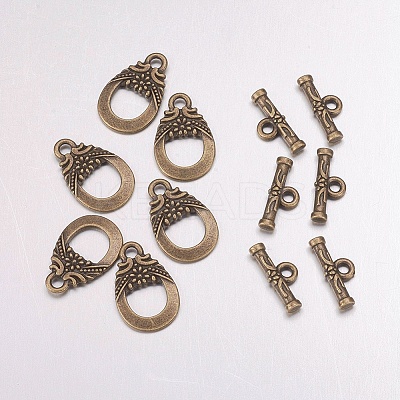 Tibetan Style Alloy Toggle Clasps LS-X-MAC2014-NF-1