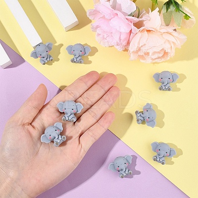 8Pcs Food Grade Eco-Friendly Silicone Focal Beads SIL-YW0001-82-1