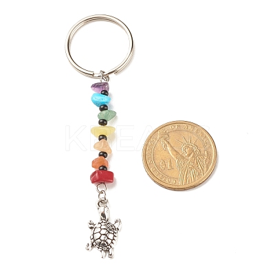 Natural & Synthetic Gemstone Beaded Keychains KEYC-JKC00303-1