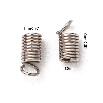 Iron Coil Cord Ends E195Y-1