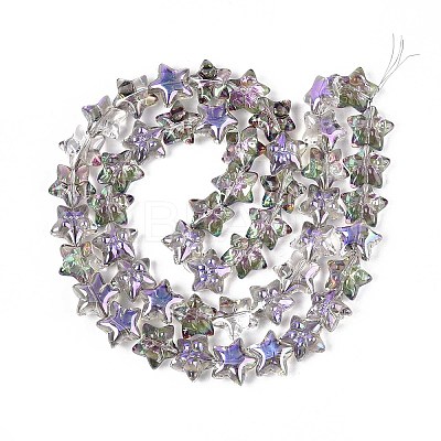 Electroplate Glass Beads Strands EGLA-N020-01D-1
