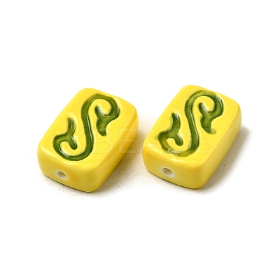 Handmade Porcelain Beads PORC-K010-02F-1