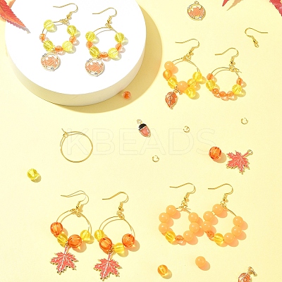Acrylic Bead DIY Earring Making Kits DIY-FS0006-67C-1