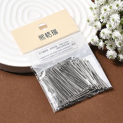SHEGRACE Brass Flat Head Pins XGR0085P-33P-1