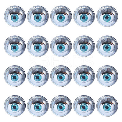 10 Pairs Iron & Plastic Blinkable Craft Eye DIY-GL0005-20A-1