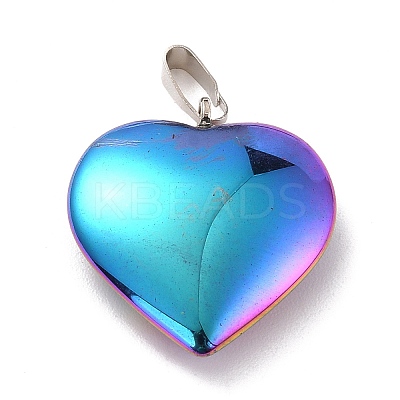 Electroplate Non-magnetic Synthetic Hematite Pendants G-I315-01A-1