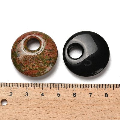 Natural Mixed Gemstone Pendants G-H073-05-1