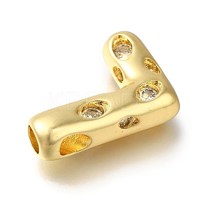 Brass with Cubic Zirconia Pendants KK-Q818-03L-G-1