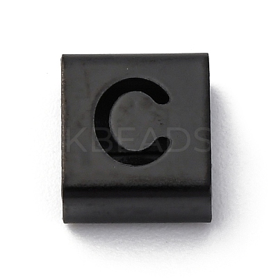 Ion Plating(IP) 304 Stainless Steel Square Slide Charms STAS-L132-16C-B-1