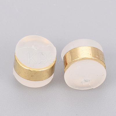 Brass Rubber Ear Nuts LS-KK-T025-41G-1