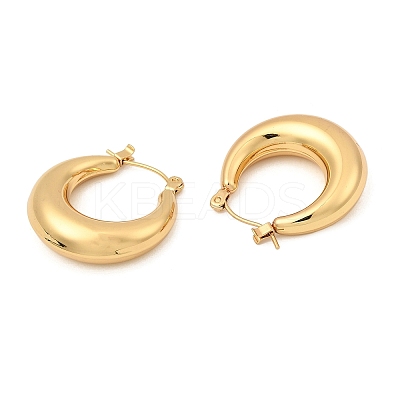 PVD Vacuum Plating 304 Stainless Steel Chunky Hoop Earrings for Women LS-EJEW-F280-06C-G-1