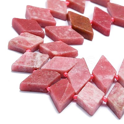 Natural Argentina Rhodonite Beads Strands G-K245-E04-A01-1