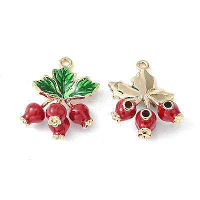 Brass Enamel Pendants KK-G462-22LG-1