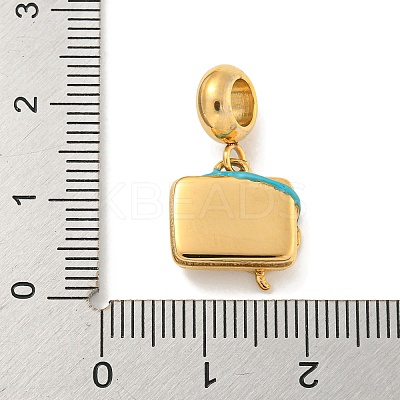 Ion Plating(IP) 304 Stainless Steel European Dangle Charms STAS-U005-40G-1