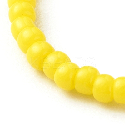 Handmade Baking Paint Glass Seed Beads Stretch Rings RJEW-JR00372-1