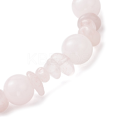 Baking Paint Imitation Jade Glass Round Beaded Stretch Bracelets for Women BJEW-JB12158-01-1