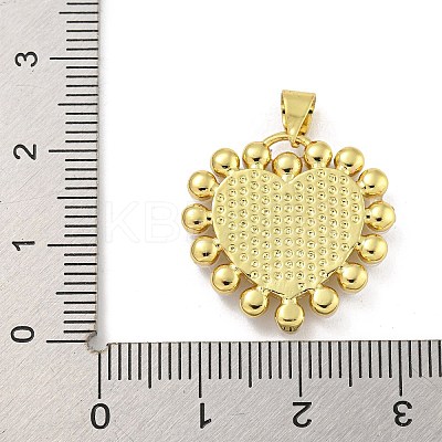 Rack Plating Brass Pave Natural Shell Pendants KK-G513-30G-1