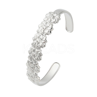 304 Stainless Steel Cuff Bangles for Women BJEW-P359-02P-1