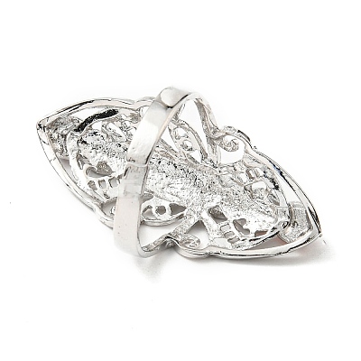 Natural Mixed Stone Butterfly Open Cuff Ring LS-CHAK-PW0001-002-1