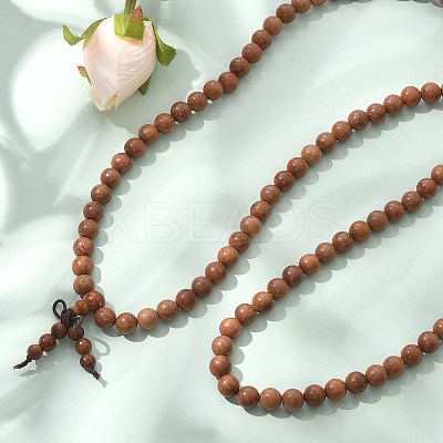 5-Loop Wrap Style Buddhist Jewelry BJEW-S125-22-1