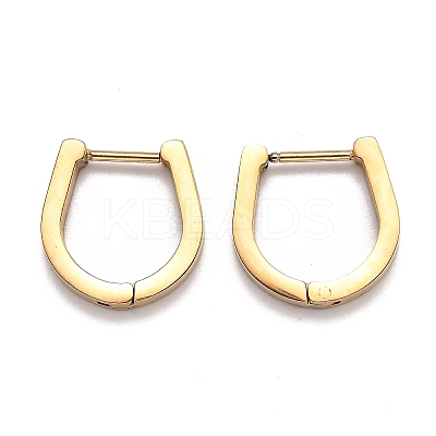 304 Stainless Steel Huggie Hoop Earrings STAS-J033-14A-G-1