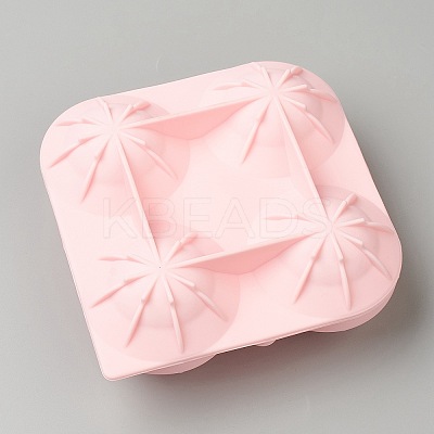 Four-hole Ice Hockey Food Grade Silicone Molds DIY-B007-01-1