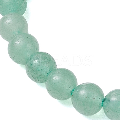 6mm Round Gemstone & Pearl Beaded Stretch Bracelets BJEW-JB10618-1