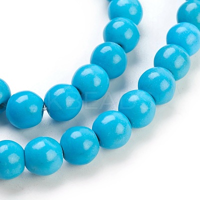 Synthetic Turquoise Beads Strands X-TURQ-G106-8mm-02F-1